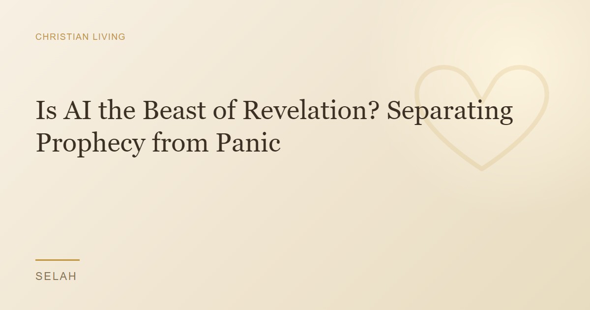 Is AI the Beast of Revelation? Separating Prophecy from Panic
